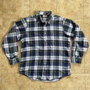 Vintage LL Bean plaid button up Made in USA